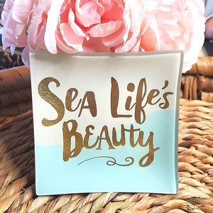 Natural Life SEA LIFE'S BEAUTY Trinket Tray NWT